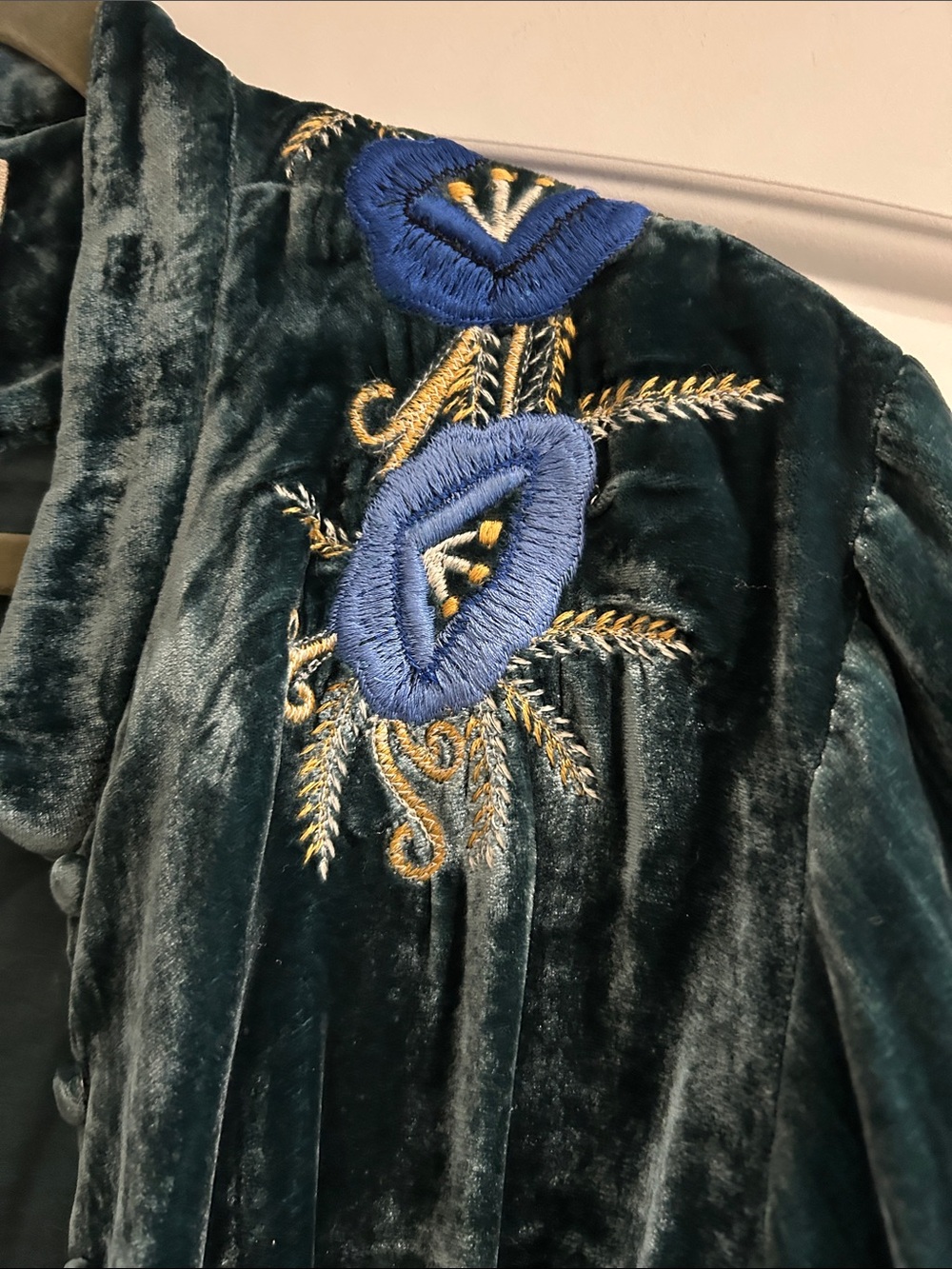 🌼CU Riders on the Storm Velvet embroidered jacket - Picture 8 of 11